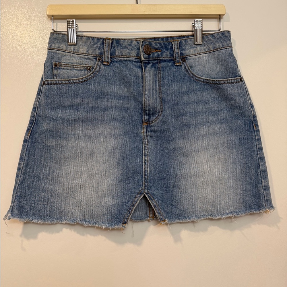 BDG Blue Denim High Rise Mini Skirt